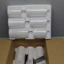 12 Pcs White Flameless Candles Flat Top LED Candles with Remote Timer, Pillar Flameless Candle Bulk Flickering Battery Operated Candle for Wedding Festival Outdoor Home Decor D 3'' H 4'' 5'' 6''