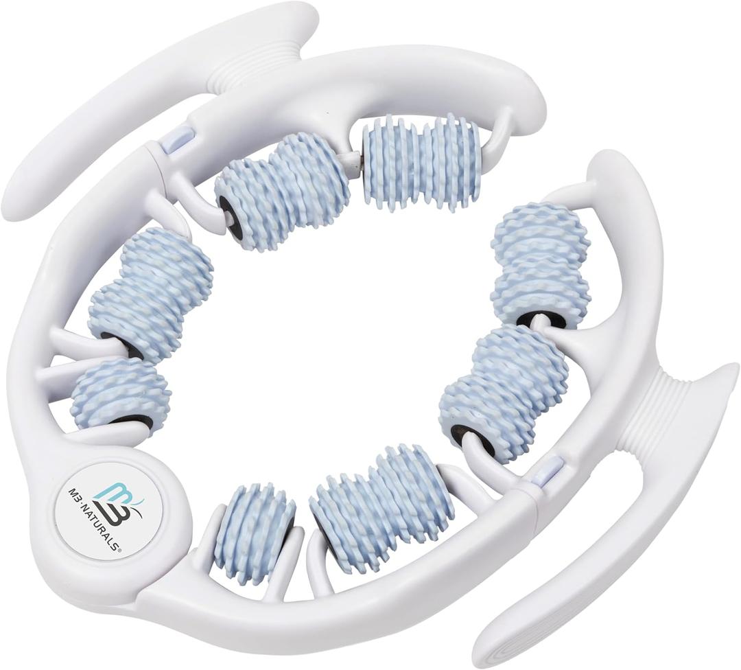 M3 Naturals Anti Cellulite Roller & Lymphatic Drainage Massager | Fascia Blaster for Contoured & Smoother Skin | Tool for Sore Arms, Legs, Stomach & Buttocks Multicolor