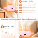 Stocking Stuffers for Women Portable Heating Pad for Period Cramps Cordless Electric Menstrual Heating Pad for Cramp Relief Travel Idea Christmas Gifts for Women Her Mom Teens Girls Mother (Pink)