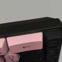 GEODMAER 65% Wired Gaming Keyboard, LED Backlit, Ultra-Compact Anti-Ghosting No-Conflict 68 Keys Membrane Gaming Wired Keyboard for PC Laptop Windows Gamer(Pink-Black)