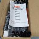 Sakugi Storage Shelves - 5-Tier Large Capacity Shelf Organizer with Hooks, Heavy-Duty Garage Shelving with Leveling Feet, Wobble-Free Rack for Bedroom, Balcony, Garage, 18.1"12.4"56.8", Black