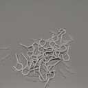 25 PCS Screw-in Hooks for Outdoor String Lights, Q Hangers Hooks Outdoor for Outside, Swivel Hanging Basket Patio Light Hooks with Safe Buckle Screw in Planter Eye Hook for Wall Ceiling, White