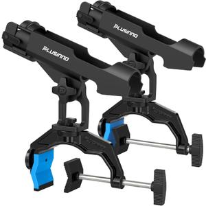 PLUSINNO 1/2/4 Pack Fishing Rod Holders for Boat, Fishing Rod Holder with Enlarge Clamp, Innovative Dual-V Shaped Design, Fit Round/Square Tube Boat Fishing, Fishing Gear, Fishing Gifts for Men PLUSINNO 1/2/4 Pack Fishing Rod Holders for Boat, Fishing Rod Holder with Enlarge Clamp, Innovative Dual-V Shaped Design, Fit Round/Square Tube Boat Fishing, Fishing Gear, Fishing Gifts for Men