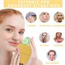 2 x Ice Roller for Face and Eye Massager for Face, Eyes and Neck Naturally Conditioning and Skin Care,De-Puff Eye Bags,Reduce Migraine Pain,Reusable Massage Silicone Ice Mold (Yellow)