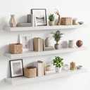 Long Floating Shelves 48", 3 Pcs Wall Shelves, Invisible Brackets, 48in