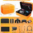 ivoler Carrying Storage All in One Case for Nintendo Switch 2 (2025),Portable Travel All Protective Hard Messenger Bag Soft Lining 20 Games for Switch 2 Console Pro Controller Accessories Orange