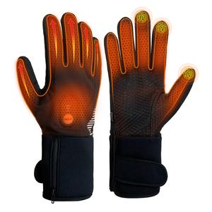 EBOSSOM Heated Glove Liners for Men Women, Rechargeable Battery Electric Heated Gloves, Winter Thin Heating Gloves with Arthritis Raynaud's for Riding Ski Snowboarding Hiking Cycling, Size M/L