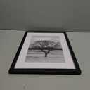 Egofine 12x16 Picture Frame Black, Covered by Plexiglass Made of Solid Wood, Display Pictures 9x12 and 11x14 with Mat or 12x16 Without Mat, for Wall Mounting Photo Frame