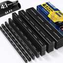 Haisstronica 4:1 Heat Shrink Tubing Kit,7 Size 3/32"-3/4", Total 54Ft Adhesive Lined Marine Resistant Grade Shrink Wrap, Perfect for Home and Industrial,Black
