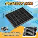 Seenelling 1:64 Scale Diecast Car Display Case, 2 Pcs, 120 Spaces Total