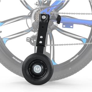 TAYIZOO Heavy-Duty Bike Training Wheels for 22-26 Inch Bicycles - 300LB Capacity Adjustable Stabilizers with Thickened High-Carbon Steel & Durable Rubber Wheels