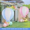 3FT Hot Air Balloon Decorations, Inflatable BabyShowe!Decoration Balloon for Baby Birthday PartyweddingExhibitions, Air Pump Inclued (Blue)