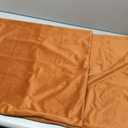 JUSPURBET Couch Pillow Covers Set of 2 Decorative Velvet Throw Pillow Covers Cases for Living Room Bedroom Home Decor Soft Cushion Covers Cases with Hidden Zipper for Sofa Bed 18x18 inch,Burnt Orange