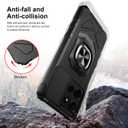 Ailiber for Moto G Power 2025 Cell Phone Case, Motorola Moto G Power 2025 Case with Screen Protector, Ring Kickstand for Magnetic Car Mount, Rugged Shockproof Heavy Duty Cover Case-Purple