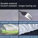 Waterproof Car Cover All Weather Snowproof UV Protection Windproof Outdoor Full Coupe/Cabrio Car Cover, Universal Fit for (Fit Coupe/Cabrio Length 173-184 inch