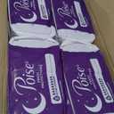 Poise Overnight Incontinence & Postpartum Pads for Bladder Leaks, 8 Drop Extra Coverage, 96 Count, Packaging May Vary