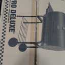 Char-Griller Pro Deluxe Charcoal Barrel Grill, EasyDump Ash Pan, Premium Front and Side Shelves with Utensil Hooks, 850 Square Inches of Cooking Space in Black, Model E2827