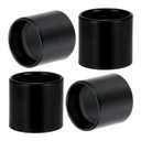 PATIKIL Light Socket Shade Ring, 4pcs E26 E27 Medium Base Metal Sockets Lock Ceramic/Porcelain Sockets with Thread Diameter 1-1/2 Inches for Hanging Lamp Holder, Black 50mm / 1.97"