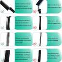 4 x OKOM Multifunctional Stainless Steel Crevice Cleaning Brush - Hard Bristles for Kitchen & Bath Gap Cleaning