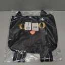 Juvale Black Cotton Cat Trick or Treat Bag with Gold Foil Eyes, Reusable for Kids, 11.25 x 15.5 in Canvas Tote for Halloween Parties