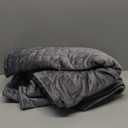 RelaxBlanket 60''x80'' Duvet Cover for Weighted Blanket | Super Cozy and Warm | Double-Side Square Quilted Minky | Dark Grey