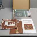 CCCDF DIY Book Nook Library Kit, Miniature Dollhouse Booknook Kit, 3D Wooden Puzzle Bookend Bookshelf with LED Light for Teens and Adults (Beyond Library Max)