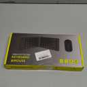 Mini Rechargeable Foldable Bluetooth Keyboard and Mouse Combo, Portable (Sync Up to 3 Devices), Ultra-Slim Travel Folding Keyboard for iPhone iPad Mac Android Windows iOS, Pink