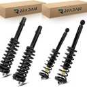 Front and Rear Complete Struts Assembly Shock Absorbers Compatible for 2003-2007 Honda Accord EX LX DX 2.4L 3.0LReplace 172123R, 172123L, 1713724Pcs