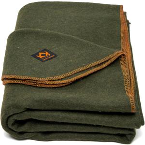 Arcturus Military Wool Blanket - Warm, Thick, Washable - Great for Outdoors, Camping, Stadium Blanket, Picnics, Travel - Car & Bushcraft Survival Kits (Large, Olive Green)