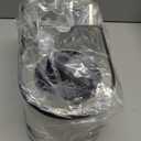 HAMITOR Toilet Plunger and Brush Set: 2 in 1 Stainless Steel Rustproof Combo with Deep Cleaning Curved Bristles - Heavy Duty Toilet Unclogging for Family Bathroom - Compact Apartment Accessories (Silver)