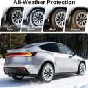 2026 Tesla Model Y Juniper Mud Flaps (4-Pack) - Thickened TPE Splash Guards Accessories for 2025-2026, No Drill Installation with Tools Included | All-Weather Protection
