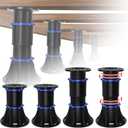 YHK 4PCS Adjustable Height Bed Support Legs 8.4-13.5 inch, Bed Frame Support Legs for Bed Slat, Bed Support Reinforcement Parts Bed Frame Support Replacement