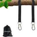 PANGAEA Tree Swing Hanging Straps Kit, 5FT/10FT/20FT/30FT, Heavy Duty Holds 2200LBS Extra Long, with Safer Lock Snap Carabiners & Carry Pouch Bag (30 FT)