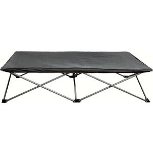 Regalo My Cot Extra Long Portable Bed, Includes Fitted Sheet, Gray 54x28x12 Inch (Pack of 1)