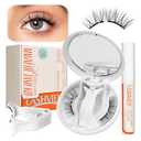 LASHVIEW Magnetic Eyelashes with Applicator, Soft Magnetic Lashes Natural Look Comfortable & Secure Fit Easy to Apply Reusable（XYT14)