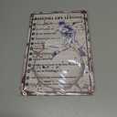 Baseball Life Lessons Sign - 'Never Give Up' Wall Art Decor, 8x12 Inch Metal Tin Sign for Boys Room, Senior Night Gifts (08)