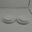 FLOWERCAT 200PCS White Plastic Plates Disposable Plates for Party - Heavy Duty Plastic Plates - 100 10" Dinner Plates and 100 7" Salad Plates for Weddings, Easter Parties and Events