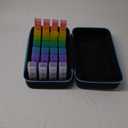 Yewltvep Monthly Pill Organizer 4 Times a Day, Pill Box Organizer with 32 Daily Compartments, 30 Day Pill Organizer 4 Times a Day Pill Holder with Hard Shell Travel Case+Weekly Pill Bag 4 Times a Day