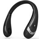 OLV Neck Fan 5000mAh Rechargeable Battery Portable Fan 360° Bladeless Cooling 3 Speeds Powerful Airflow Personal Foldable Neck Fan Gifts for Men Women Home Office,Travel,Sports,Golf,Camping Black 2Pack