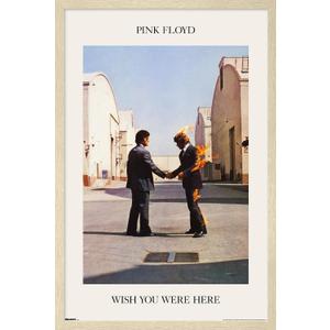 Trends International Pink Floyd - We Wish You Were Here Wall Poster, 34L x 22.4W, Blonde Framed Version
