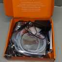 Lamomo LED Neon Lights, 12V Warm White Dimmable LED Strip Lights, 16.4ft/5m Waterproof LED Neon Rope Lights, Silicone 3000K Neon LED Strip for Bedroom Indoor Home Decor (Power Adapter Included)