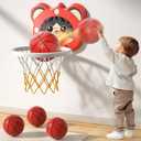 Bennol Bath Toys for Toddlers  Bathtub Basketball Hoop with 4 Soft No-Hole Balls