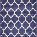 Unique Loom Trellis Collection Area Rug - Philadelphia (2' x 6' 1" Runner Dark Blue/Navy Blue)