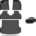 KELCSEECS Floor Mats & Cargo Liner Custom for Lexus RX 2010-2015,All Weather Protection TPE Floor Liners Front& Rear Row Full Set Lexus RX Accessories Black