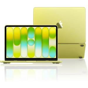 Macaset for MacBook Neo Case 13 inch 2026 (A18 Pro, Model A3404), Precision 1:1 Fit | True-to-Original Color | Matte Hard Shell, Yellow Cover Scratch & Fingerprint Resistant - Citrus Clear