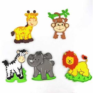 Party Spin Safari Animals Foam Cutouts Decor, Pair of 5, Large