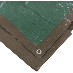 Erickson 12'x16' Reversible Mid Grade Poly Tarp Brown/Green