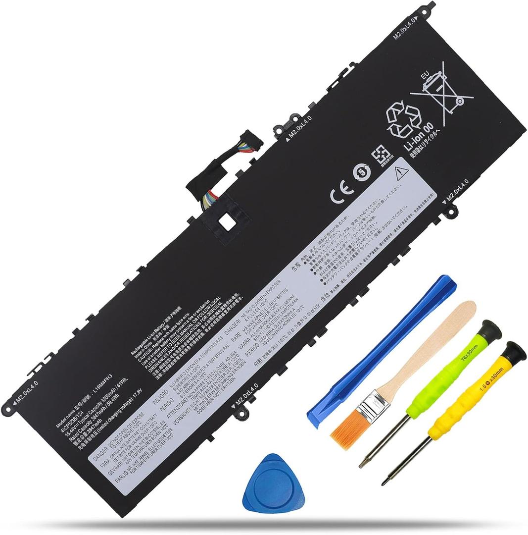 L19M4PH3 L19C4PH3 Laptop Battery Replacement for Lenovo Ideapad Yoga Slim 7 Pro-14ARH5, Ideapad Yoga Slim 7 Pro-14ITL5 Series L19D4PH3 5B10Z49514 SB10Z49515 SB10Z49516 SB10Z49517 15.44V 61Wh
