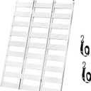 Aluminum Tri-Fold Loading Ramp, 76" L 50" W, 1500 lbs Capacity Folding Ramp with Anti-Slip Treads and Safety Straps for Lawn Mowers, ATVs, Snow Blowers, Motorcycles and Pickup Trucks