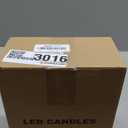 GenSwin Gold Glass Battery Operated Flameless Led Candles with 10-Key Remote and Timer, Real Wax Candles Warm White Flickering Light for Home Decoration(Set of 3)